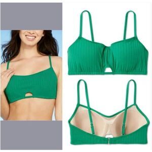 Shade & Shore NWT size 38D bralette bikini top underwire